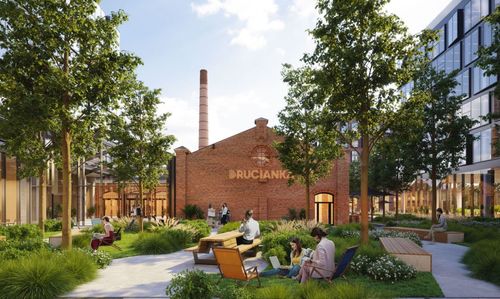 Drucianka Campus na Pradze-P&oacute;łnoc - powstająca inwestycja połączy rewitalizowane obiekty zabytkowe z nowoczesną architekturą